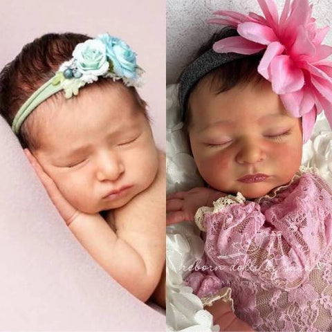 Custom reborn doll portrait baby.  Reborn made to look like someone using a photo.  Reborns for sale.