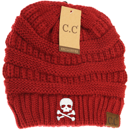 skull and crossbones cc beanie