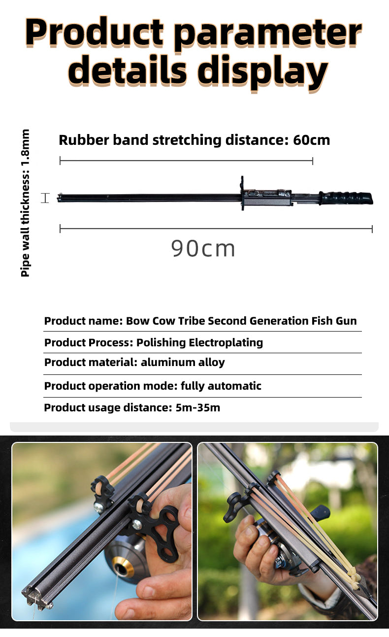 Best Fishing Slingshot Rifle High-Precision New Ergonomic Shooting