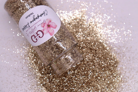 Pale Gold Glass Glitter