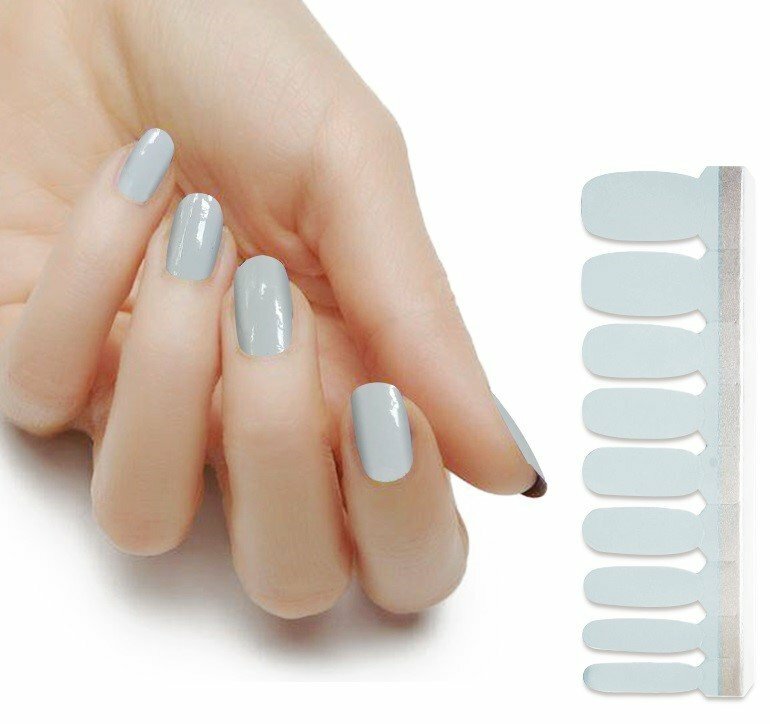 light gray gel nail polish