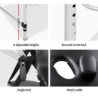 Thumbnail for Zenses 2 Fold Portable Aluminium Massage Table - Black