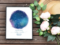 Custom Star Map Fathers Day Gift