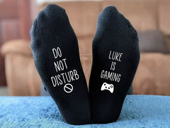 Personalized Gaming Socks Gift for DAd