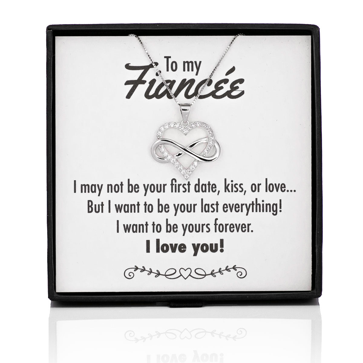 Your Last Everything Infinity Heart Silver Necklace - Fiancée - Jacella product image