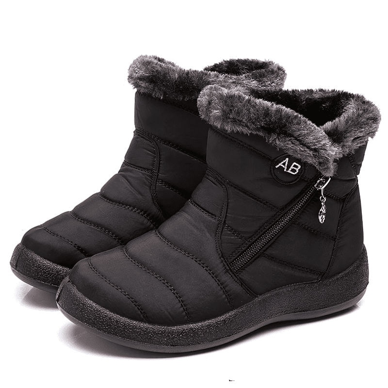 Bota Feminina de Inverno Aveludada e Impermeável