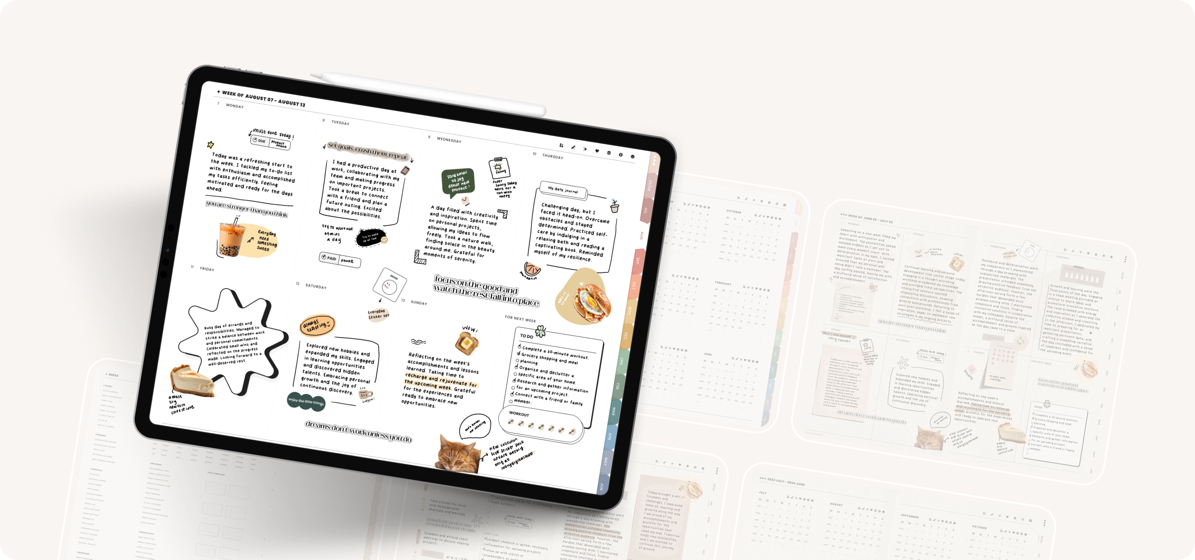 2023-2024 mid year digital planner