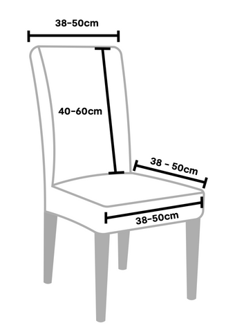 Standard Chair cover - one size fits most  - fits seated area 38 to 50cm wide, 40 to 60cm high and 38 to 50cm deep