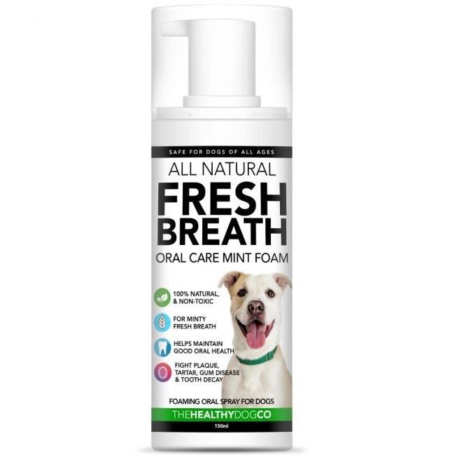 Fresh Breath Foam For Dogs By The Healthy Dog Co Available On Amazon Prime