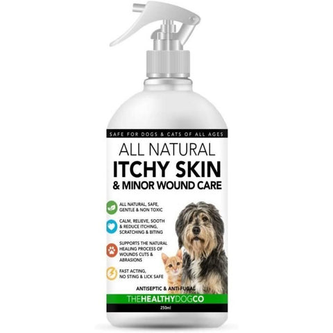 All natural itchy skin & minor wound care spray for dogs