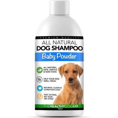 The Healthy Dog Co All Natural Dog Shampoo with Baby Powder Scent