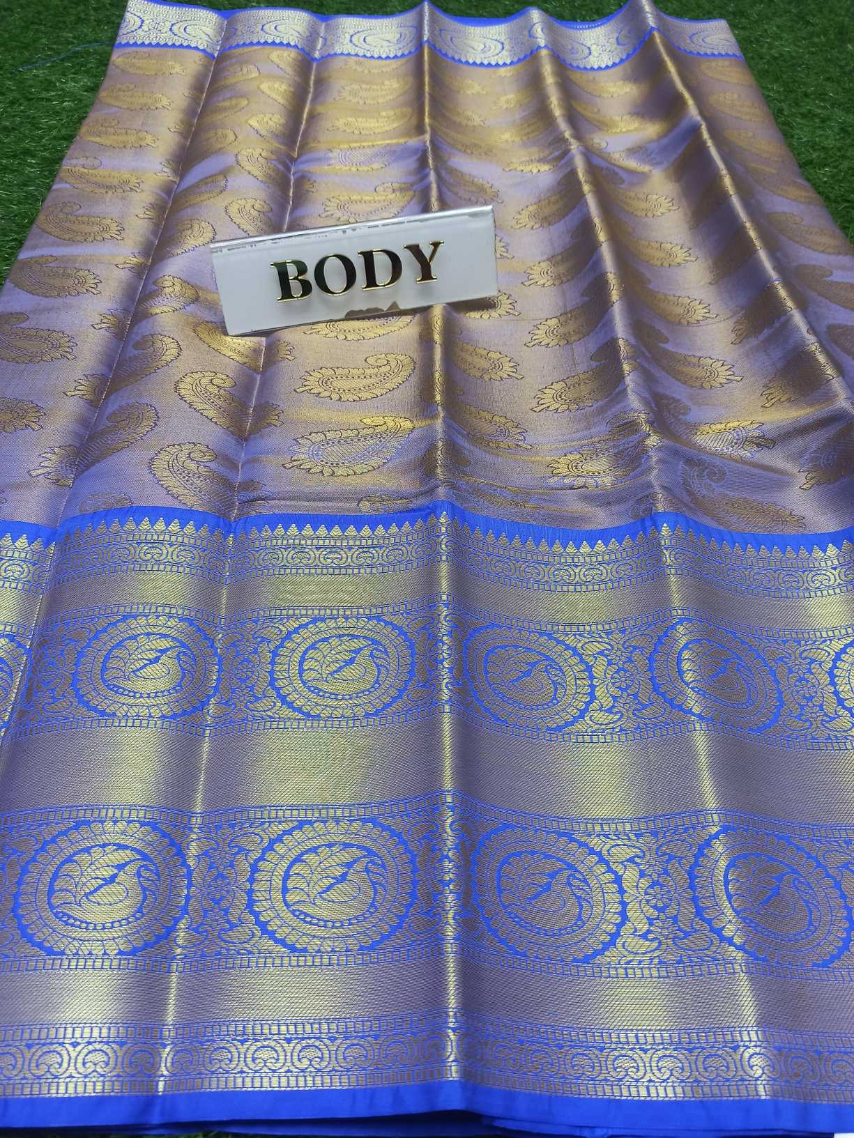 Apple Green SIlk 18 Cotton Blend Saree Wholesaler