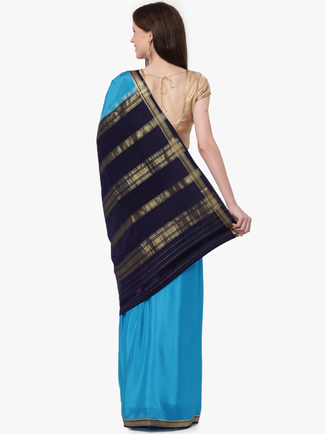 Buy Pure Mysore Silk Crape Sarees Online | Sudharshan Sarees ...