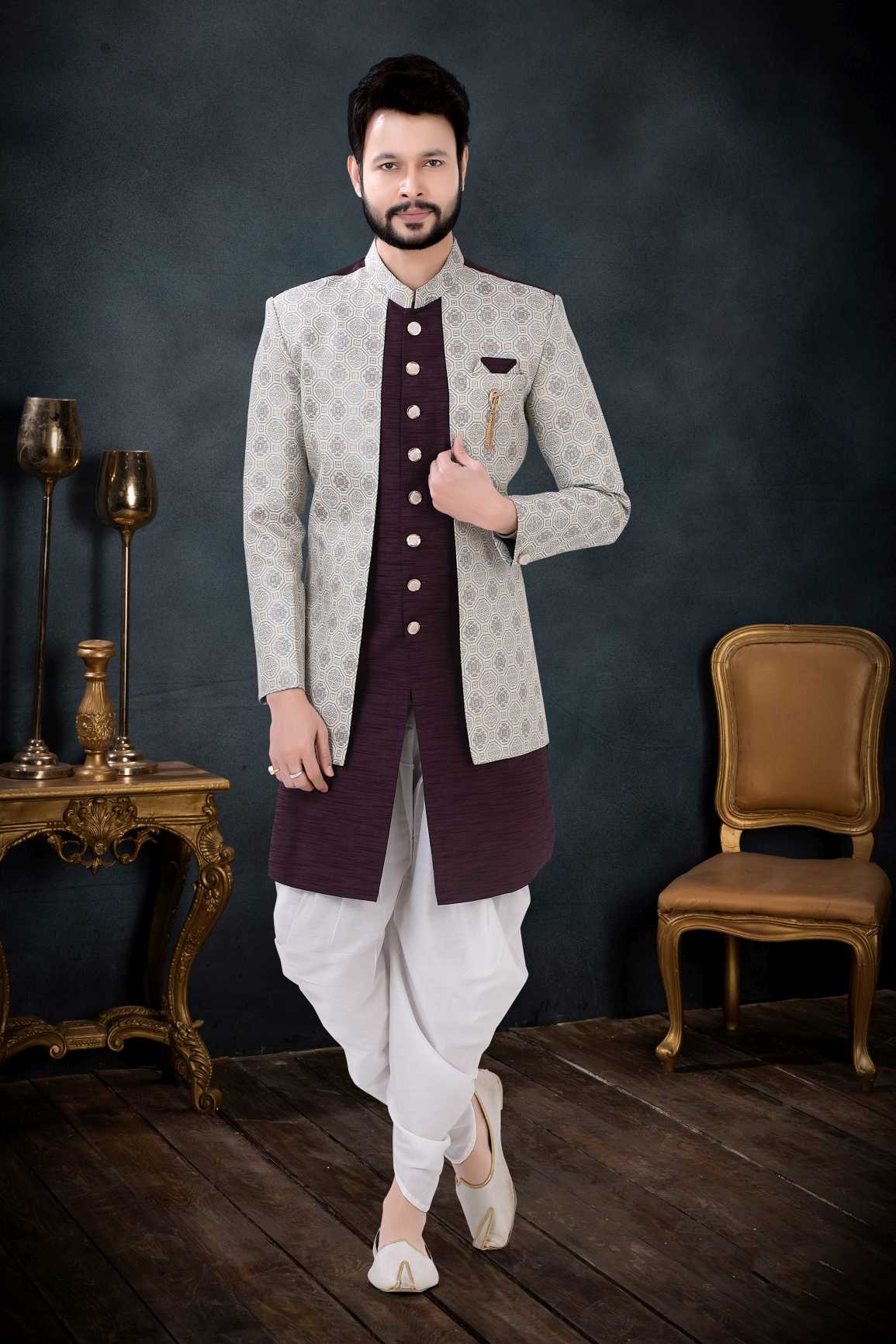 15 Latest Indo-Western Kurtas For Men (2020) (2019) | Wedding dresses men  indian, Indian groom wear, Groom dress men