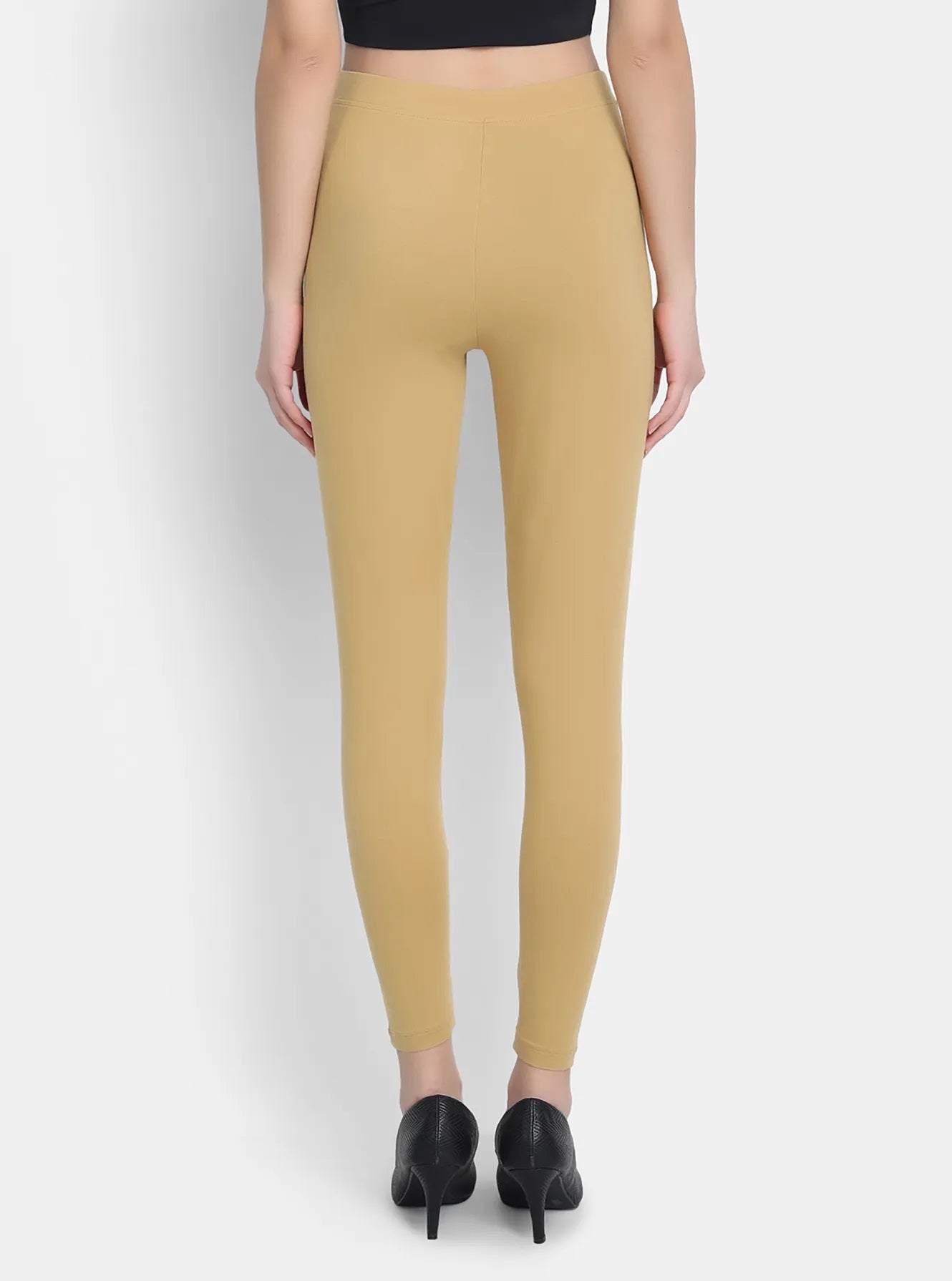Buy Dollar Women's Missy Pack of 1 Cotton Slim Fit Biscuit Color Ankle  Length Leggings Online at Best Prices in India - JioMart.