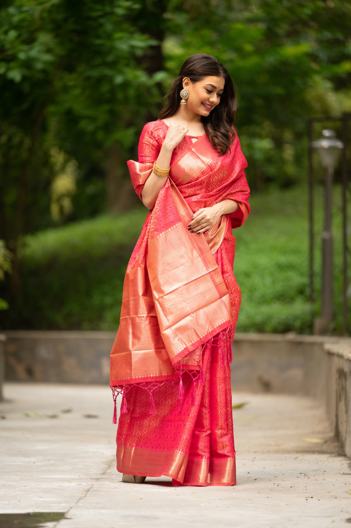 Magnetic Yellow Soft Banarasi Silk Saree With Scintilla Blouse Piece –  LajreeDesigner