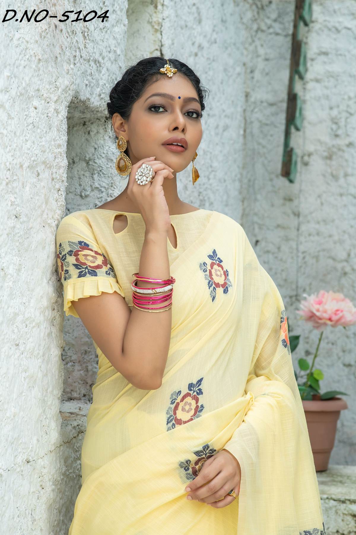 Buy Pure Organic Linen Saree - Yellow - Very Much Indian –  verymuchindian.com