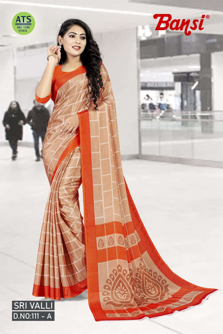 Vimla Prints Women's Red Crepe Silk Uniform Saree with Blouse (1333_AC_Red)  in Anantapur at best price by Vimla Prints - Justdial