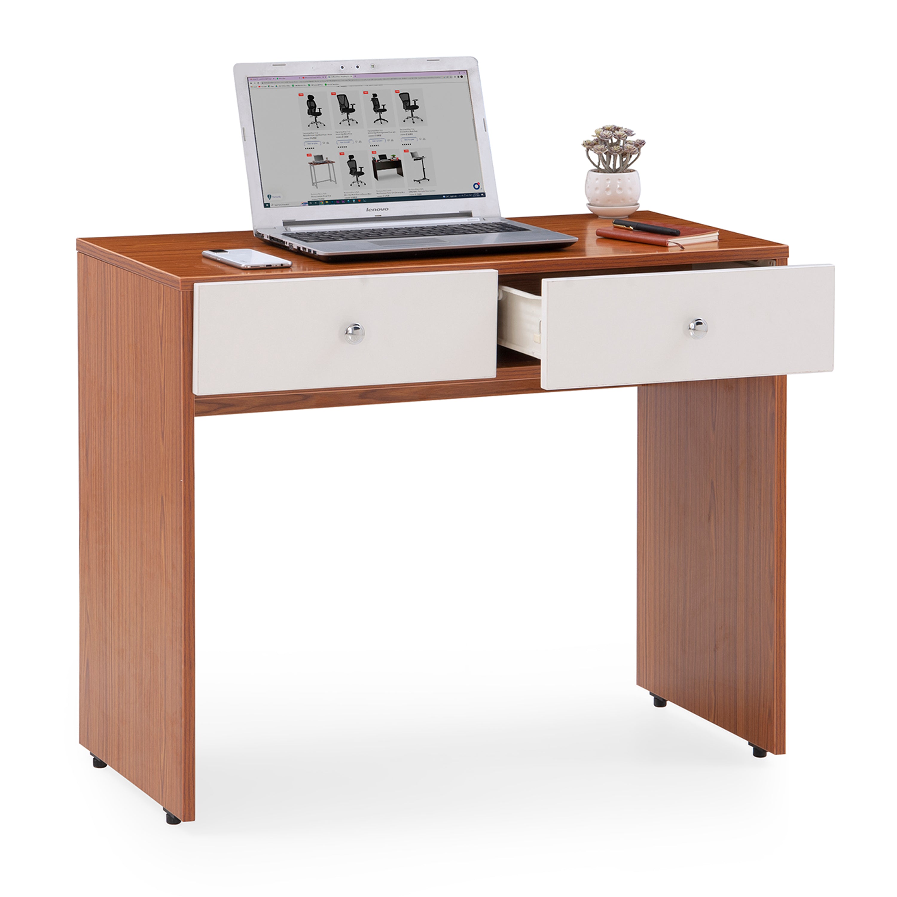 Aria Study Desk with Drawers-image-4