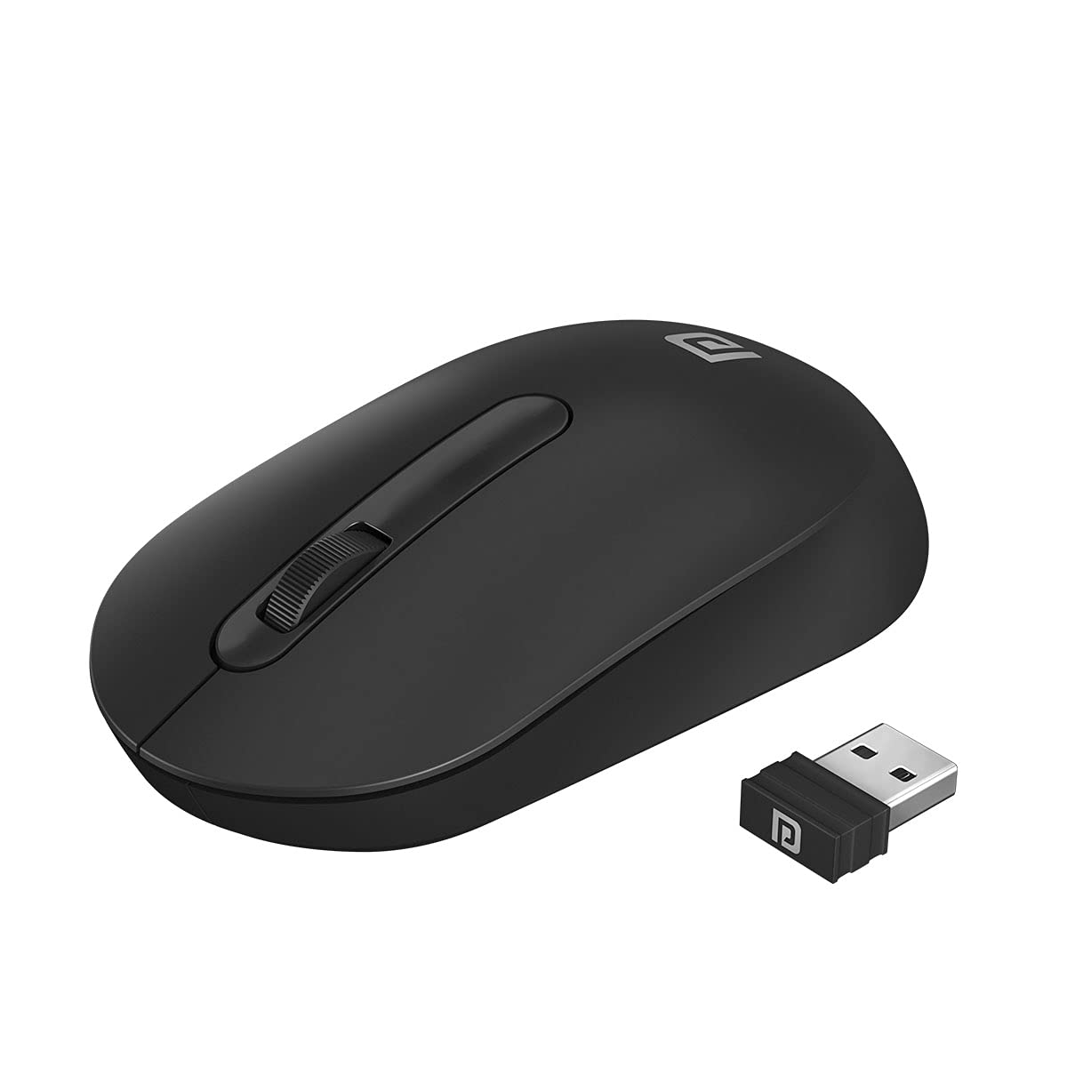 Portronics Toad 13 2.4 GHz Wireless Optical Mouse with USB Nano Receiver, 1200 DPI Resolution Optical Sensor(Black)-image-0