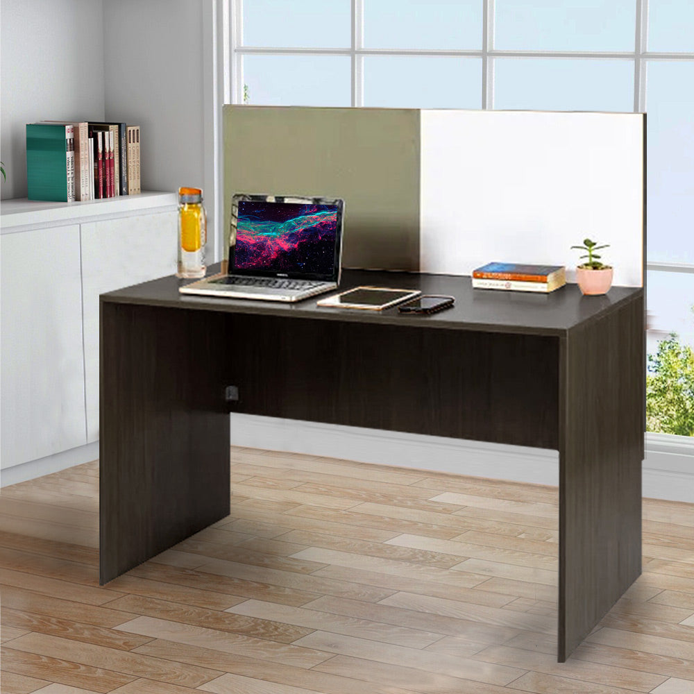 Luka Desk with White Board Marker and Pin Up Board (Flowery Wenge)