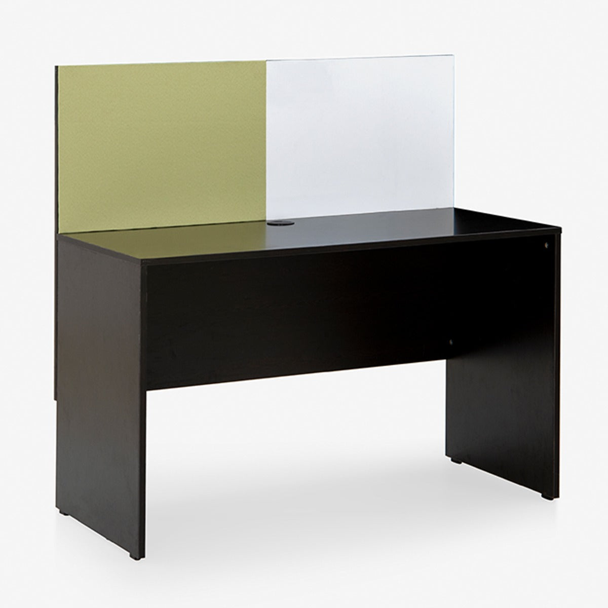 Luka Desk with White Board Marker and Pin Up Board (Flowery Wenge)