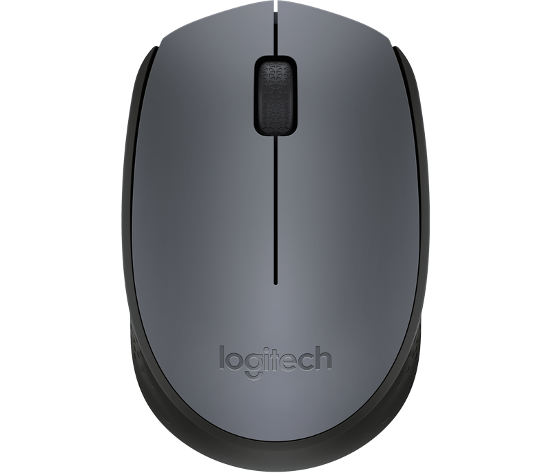 Logitech M171 Wireless Mouse Grey-Black-image-0