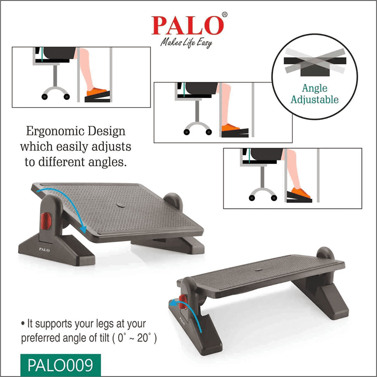 Premium Adjustable Ergonomic Footrests-image-7