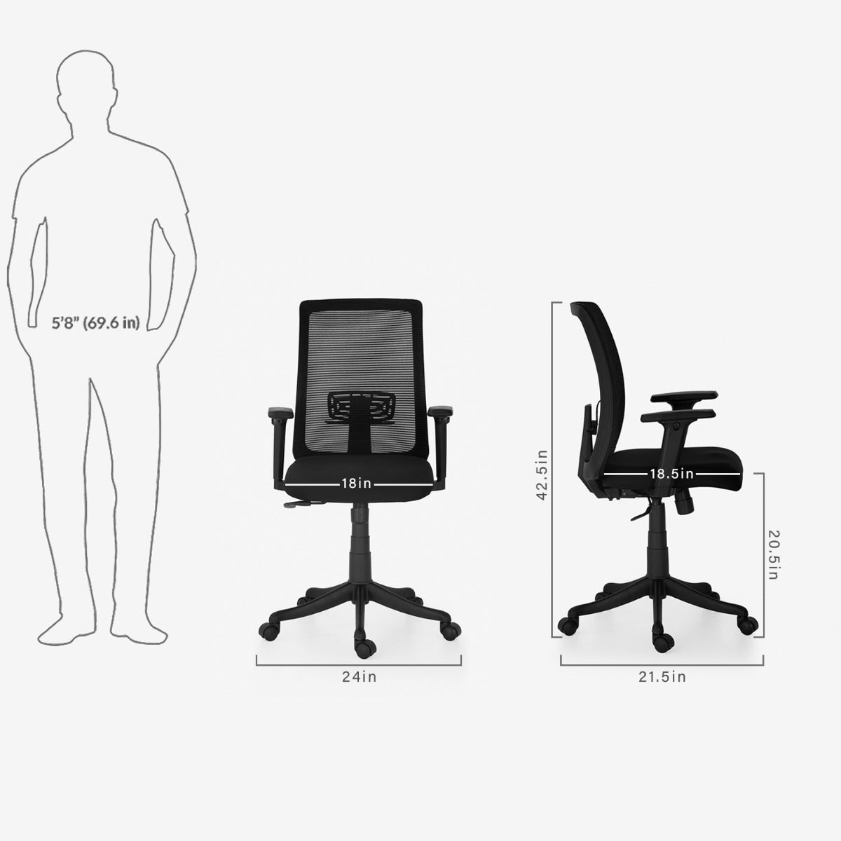 Sydney High Back Ergonomic Chair