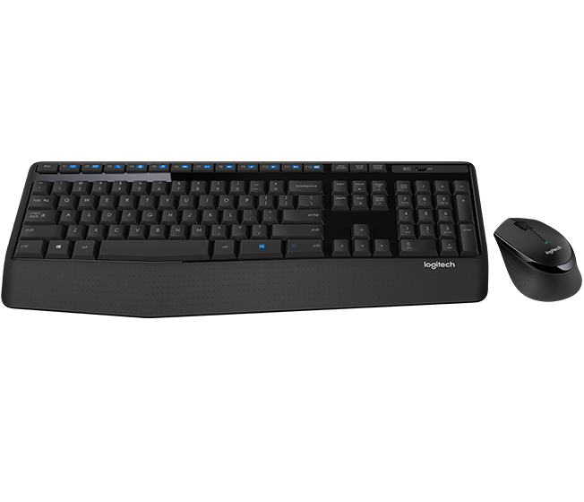 Logitech MK345 Wireless Combo – Full-Sized Keyboard with Palm Rest and Comfortable Right-Handed Mouse-image-1