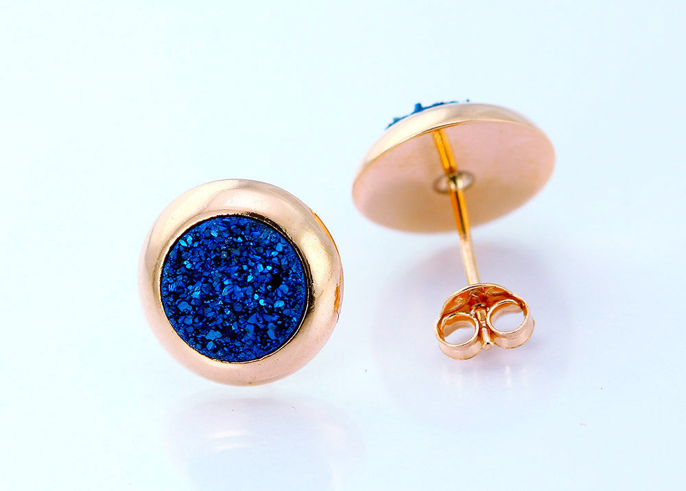 blue stone with gold