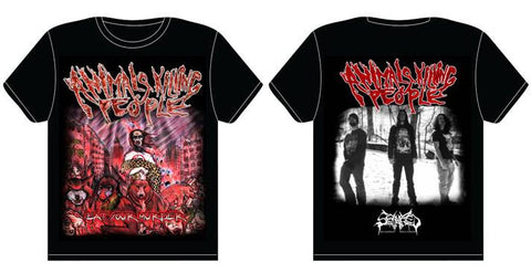 ANIMALS KILLING PEOPLE- Eat Your Murder T-SHIRT S-XXL OUT NOW!!