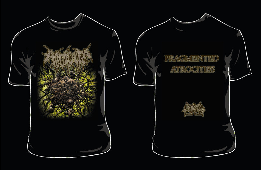 ABDICATE- Fragmented Atrocities T-SHIRT SMALL - Sevared Records - Full Metal Jacket T Shirt