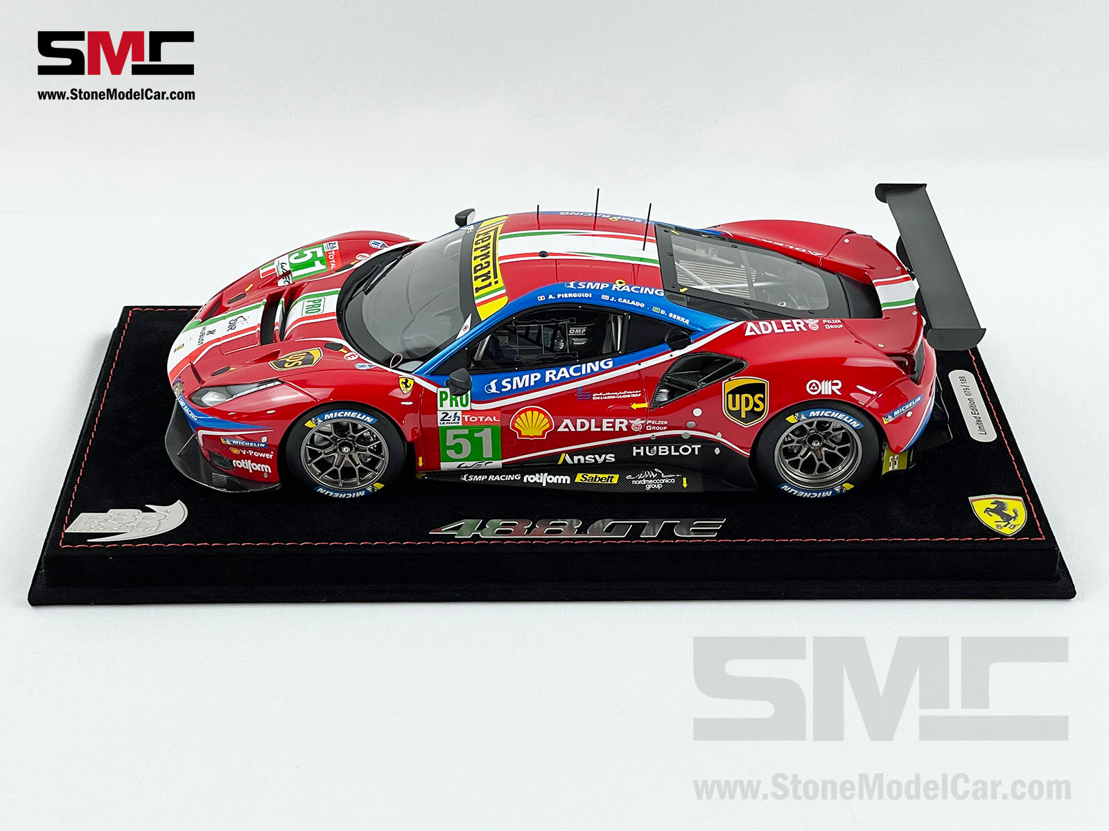 BBR PREMIUM 1:43 Ferrari 488 LM GTE PRO Team AF Corse #51 24H Le Mans 2020