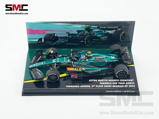 Minichamps 417210605 1:43 Aston Martin Cognizant Formula One Team  AMR21-Sebastian Vettel-Monaco GP 2021 Collectible Miniature Car,  Multicoloured