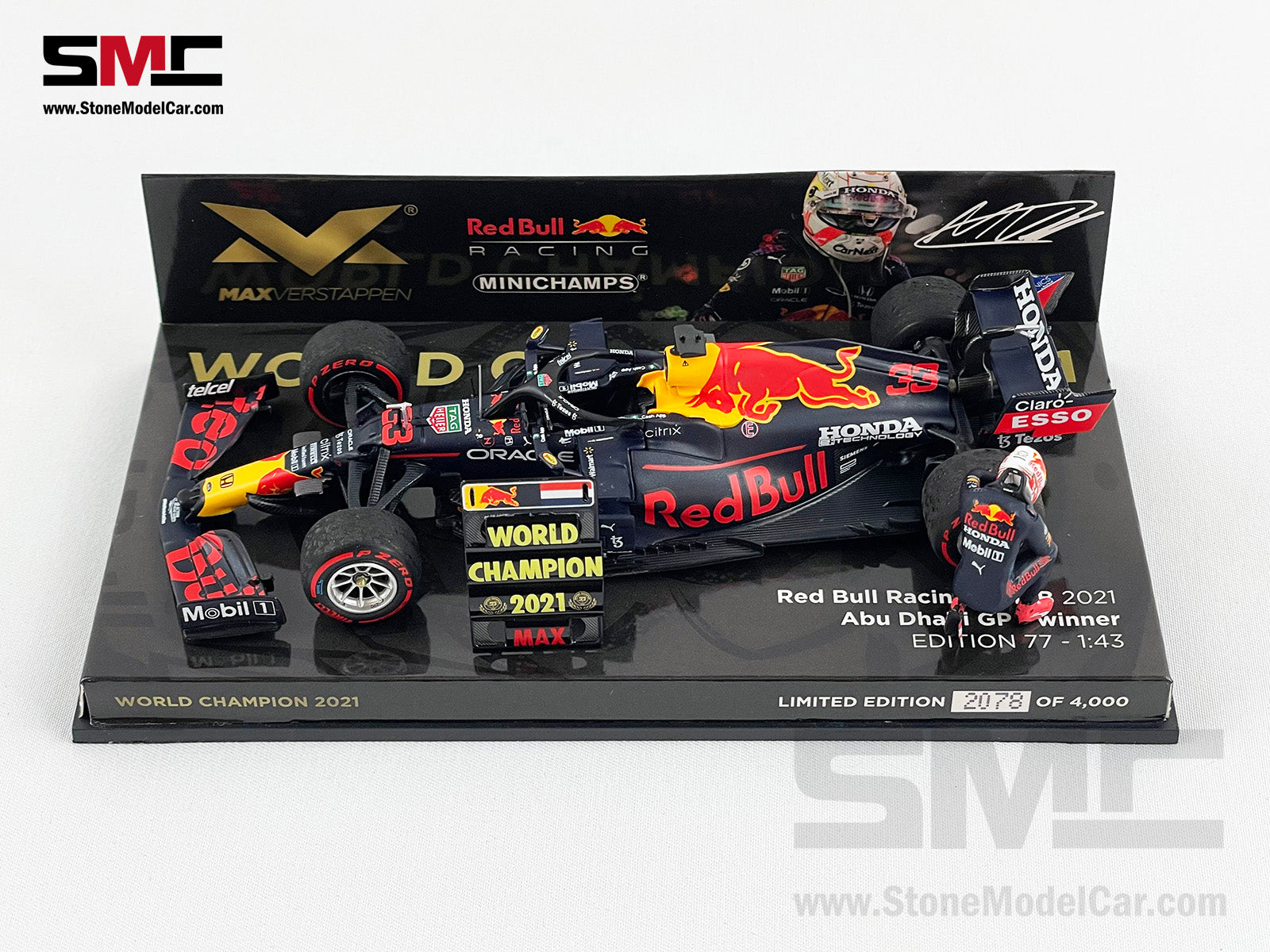 2021 F1 World Champion #33 Max Verstappen Red Bull RB16B French GP 