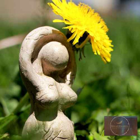Frauenfigur mit Blume - Bewusst-seins-kreis