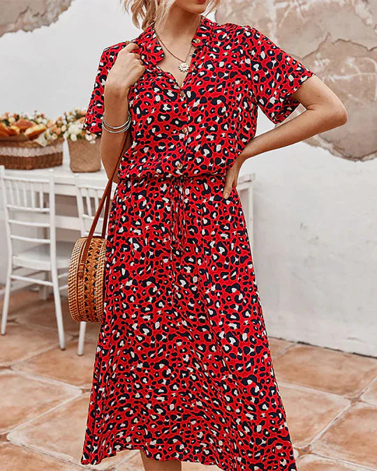 Product Image for Ivyshape | Midi Polka Dot Dress, Red / S