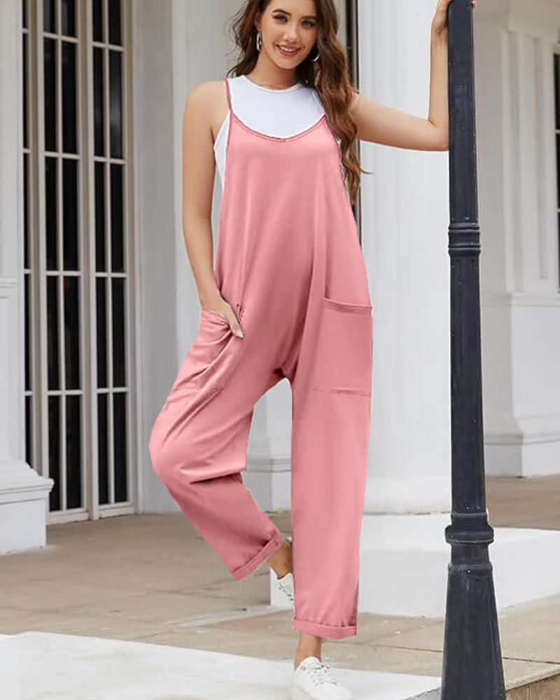 Product Image for Ivyshape | Oversized Maternity Jumpsuit, Pink / S