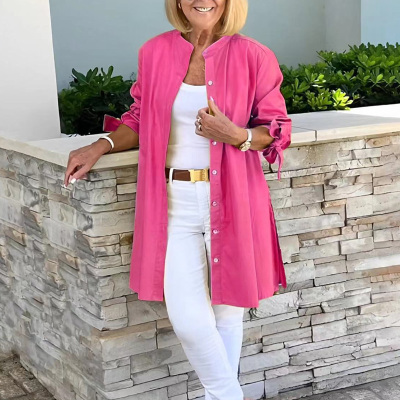 Product Image for Ivyshape | Women's Chic Polo Jacket Bright, Vivid Pink / L