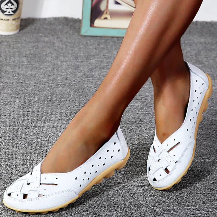 Product Image for Ivyshape | The Ultimate Comfort Leather Sandals, White / 43