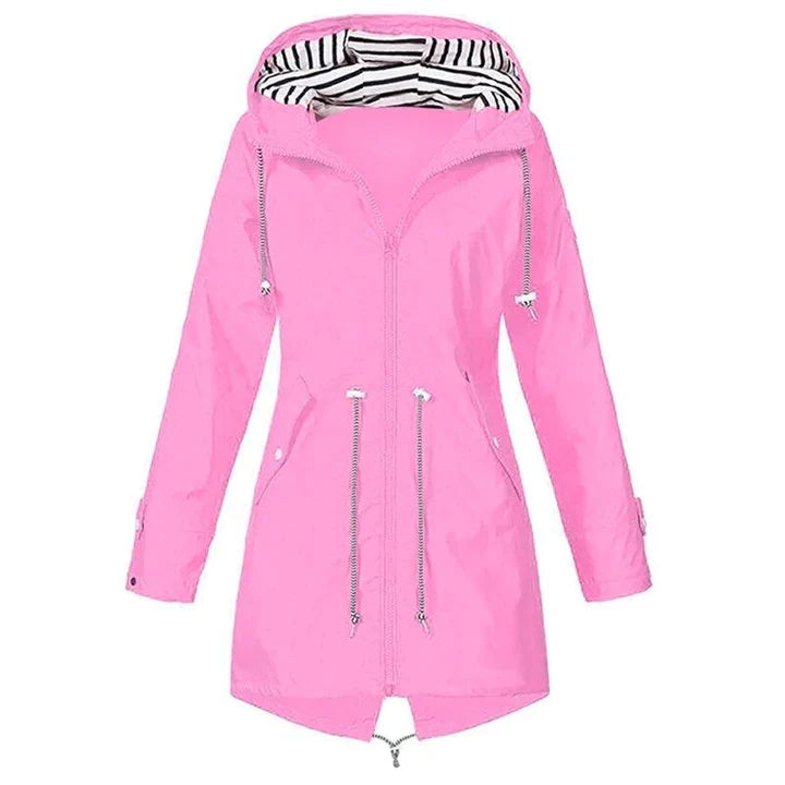 Product Image for Ivyshape | Long Rain Jacket, Rosa / L