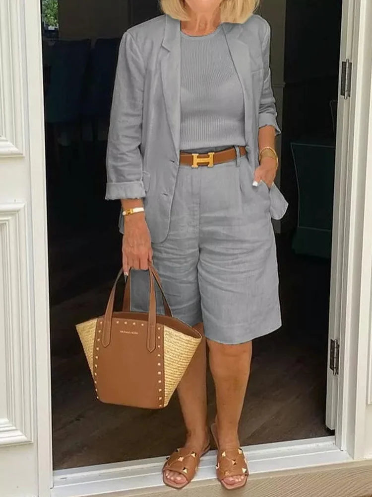Product Image for Ivyshape | Chic Complete Outfit, Grey / M