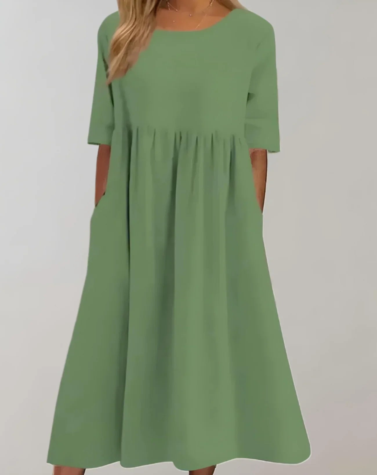 Product Image for Ivyshape | Locker Fitting Cotton Dress, Light green / XXL