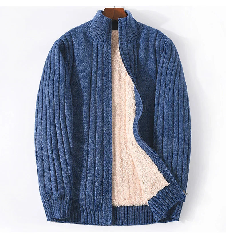 Product Image for Ivyshape | Cotton Thicken Slim Fit Sweater, Denim Blue / S (38)
