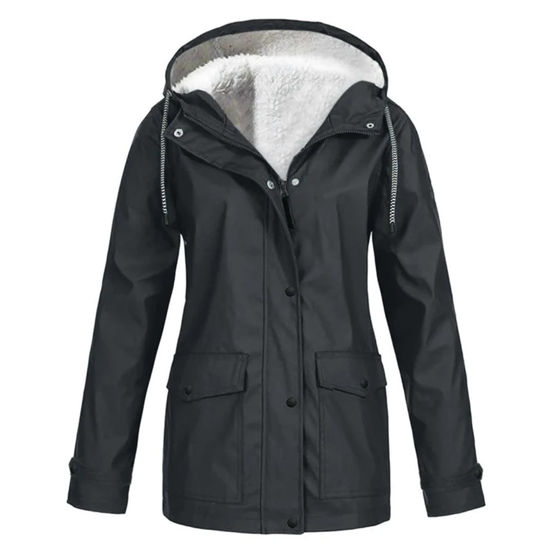 Product Image for Ivyshape | Mid-Length Waterproof Coat, Dark gray / M