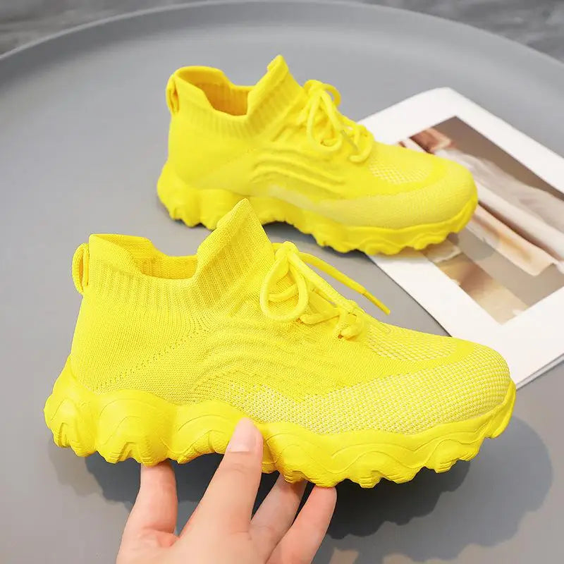 Product Image for Trendy Chunky Sneakers for Women, Yellow / 40