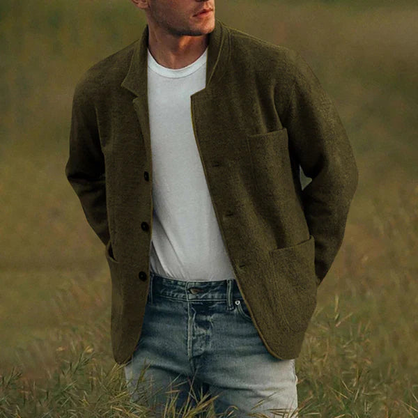 Product Image for Ivyshape | Stylish Men's Cardigan, Olive green / XL