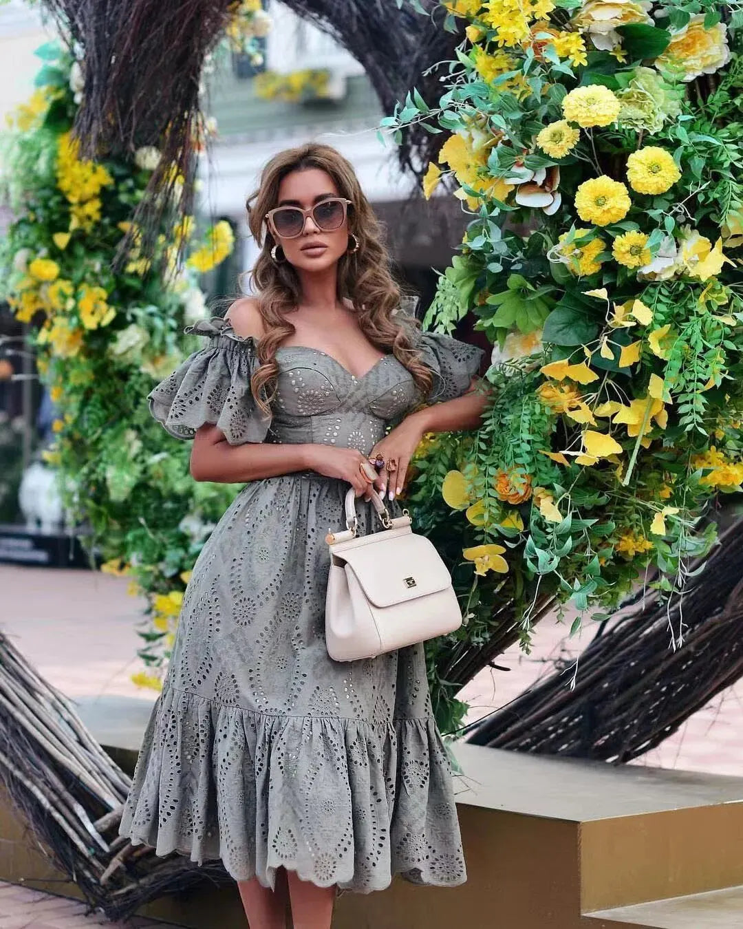 Product Image for Ivyshape | Off-The-Shoulder Princess Dresses, Gray / M
