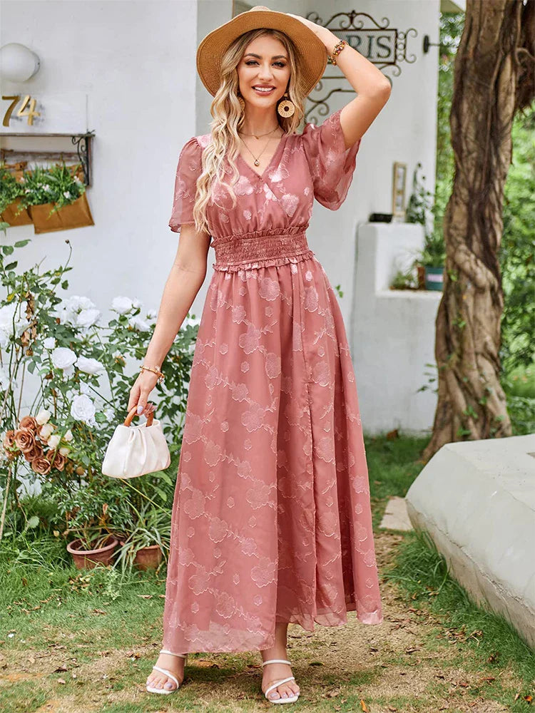 Product Image for Ivyshape | Flowy Maxi Dress, Pink / L